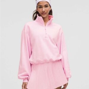 Lululemon Pink Quarter-Zip Pullover